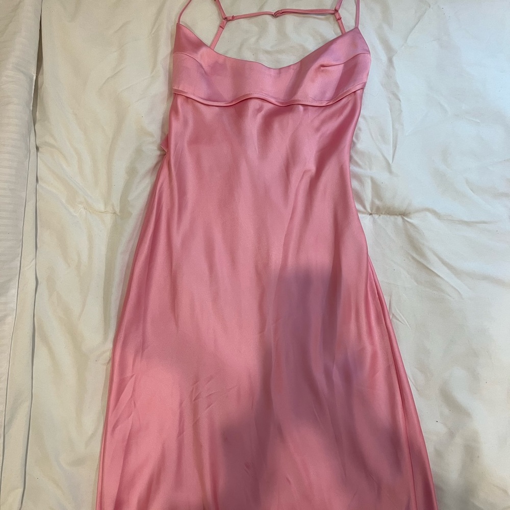 pink zara dress
